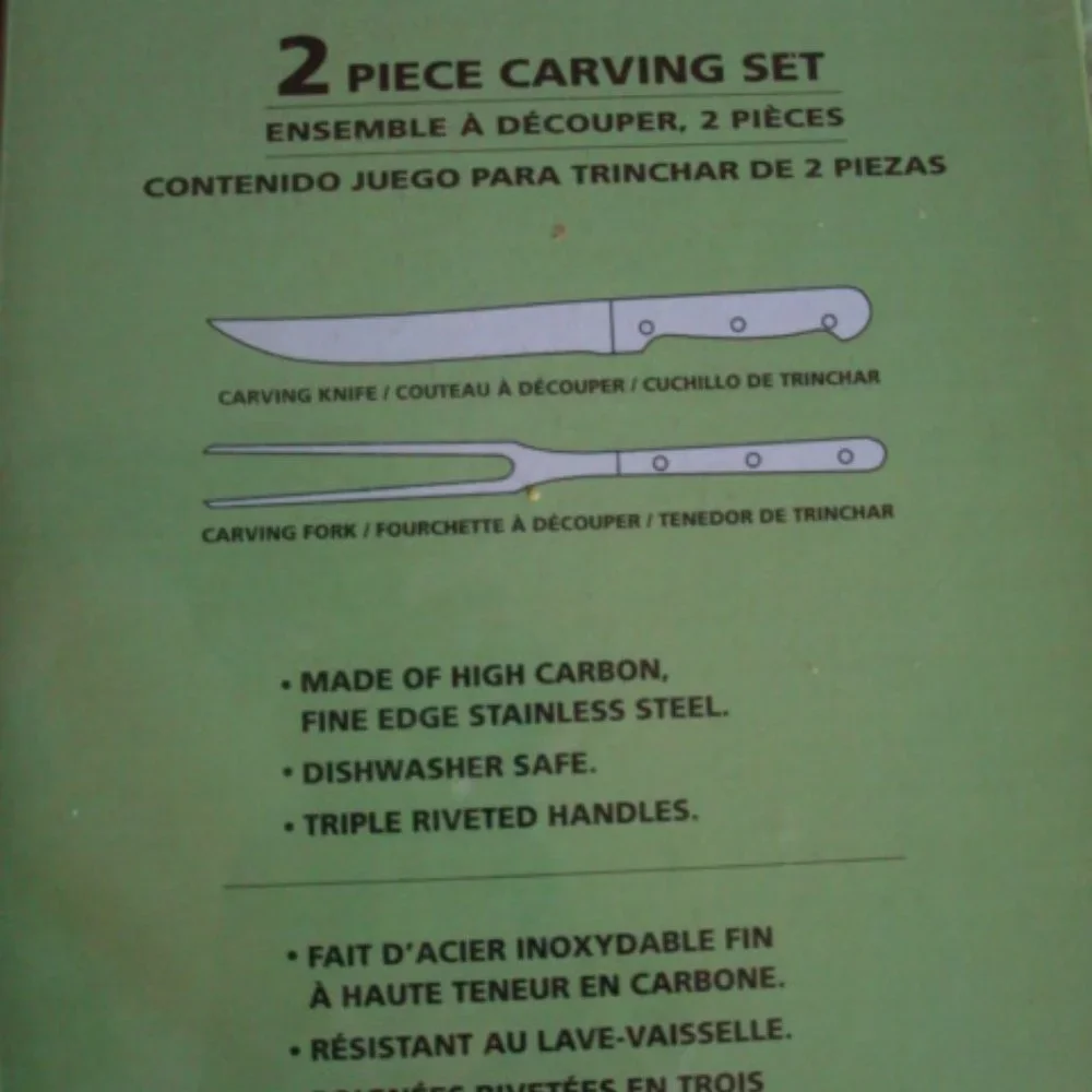 NIB Basic Editions 2pc Carving Set - Picture 7 of 9